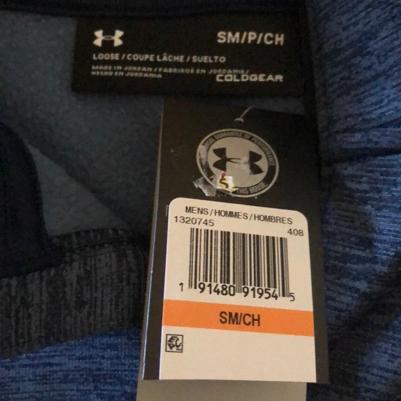 BRAND NEW men’s Under Armour 1/4 zip sweatshirt. - Picture 2 of 3